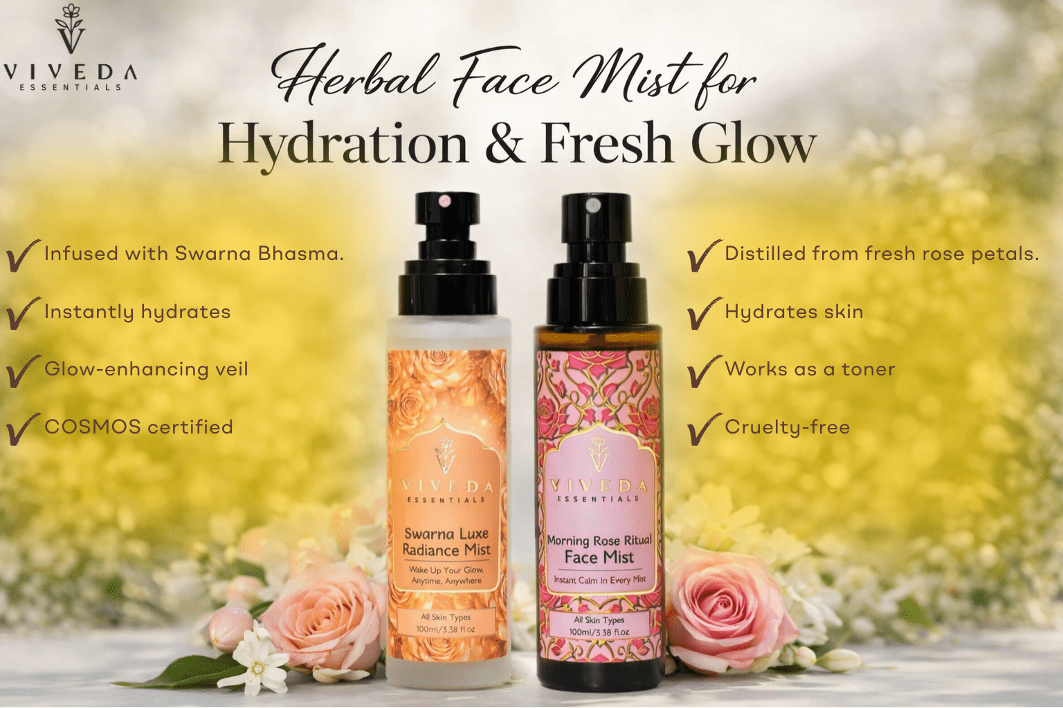 Herbal Face Mist for Hydration & Fresh Glow
