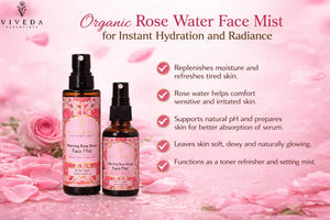 Organic Rose Water Face Mist for Instant Hydration and Radiance