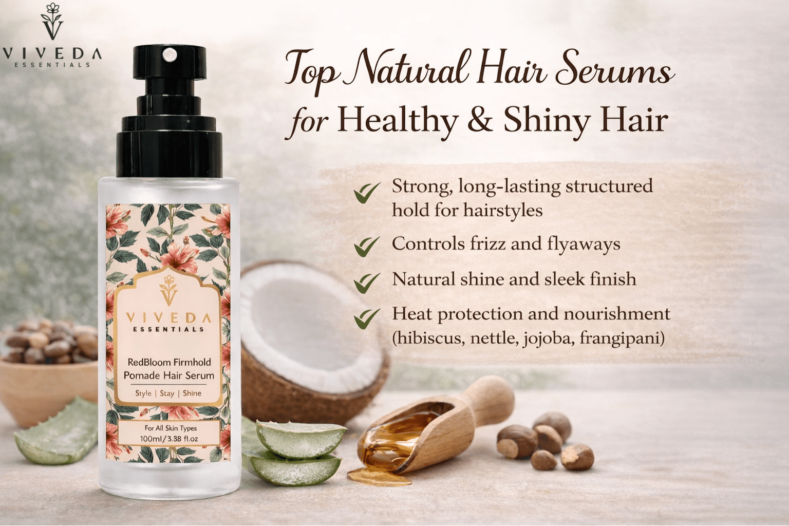Top Natural Hair Serums for Healthy & Shiny Hair