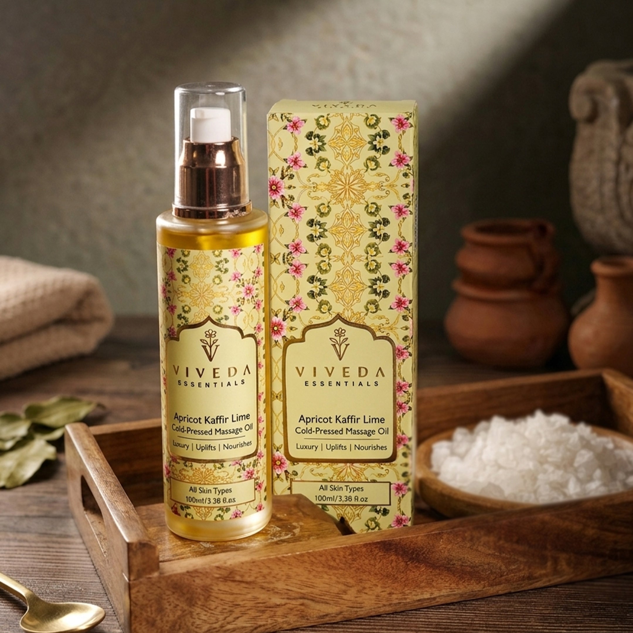 Apricot Kaffir Lime Cold-Pressed Massage Oil