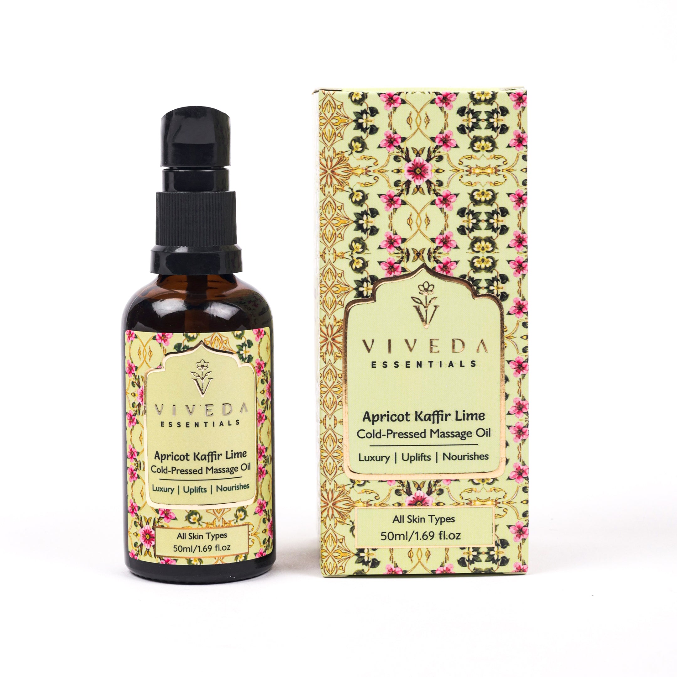 Apricot Kaffir Lime Cold-Pressed Massage Oil - Viveda Essentials