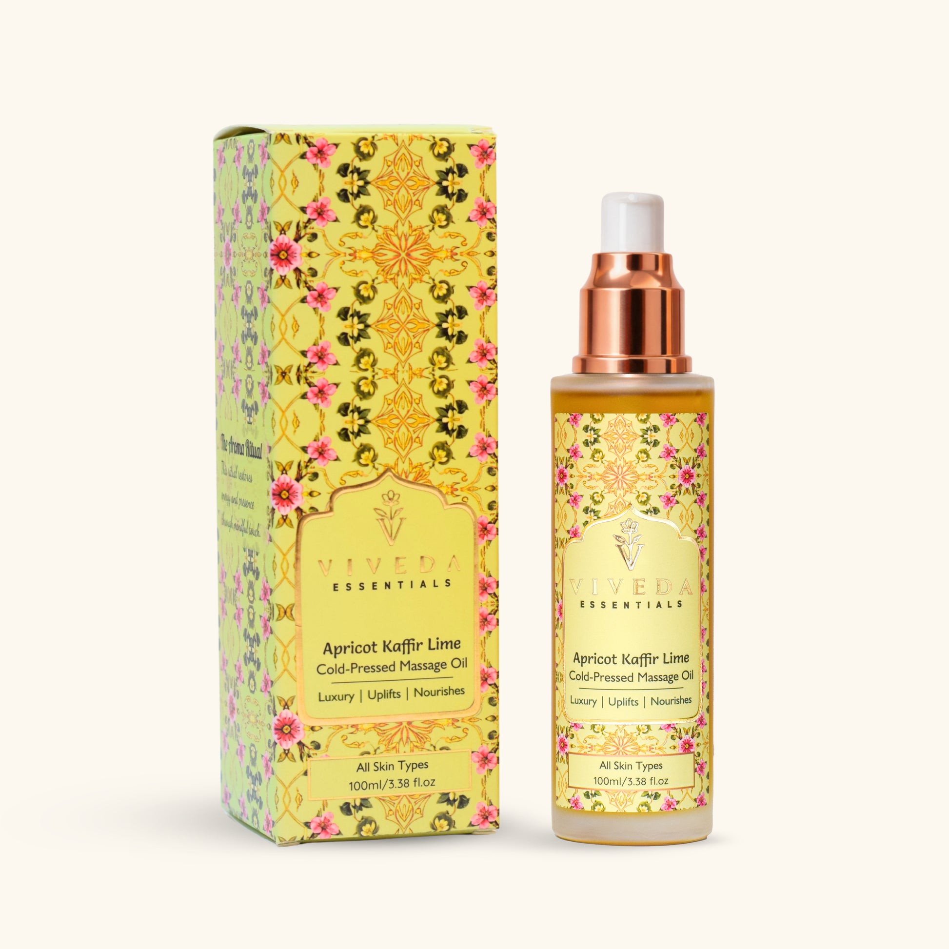Apricot Kaffir Lime Cold - Pressed Massage Oil - Viveda Essentials
