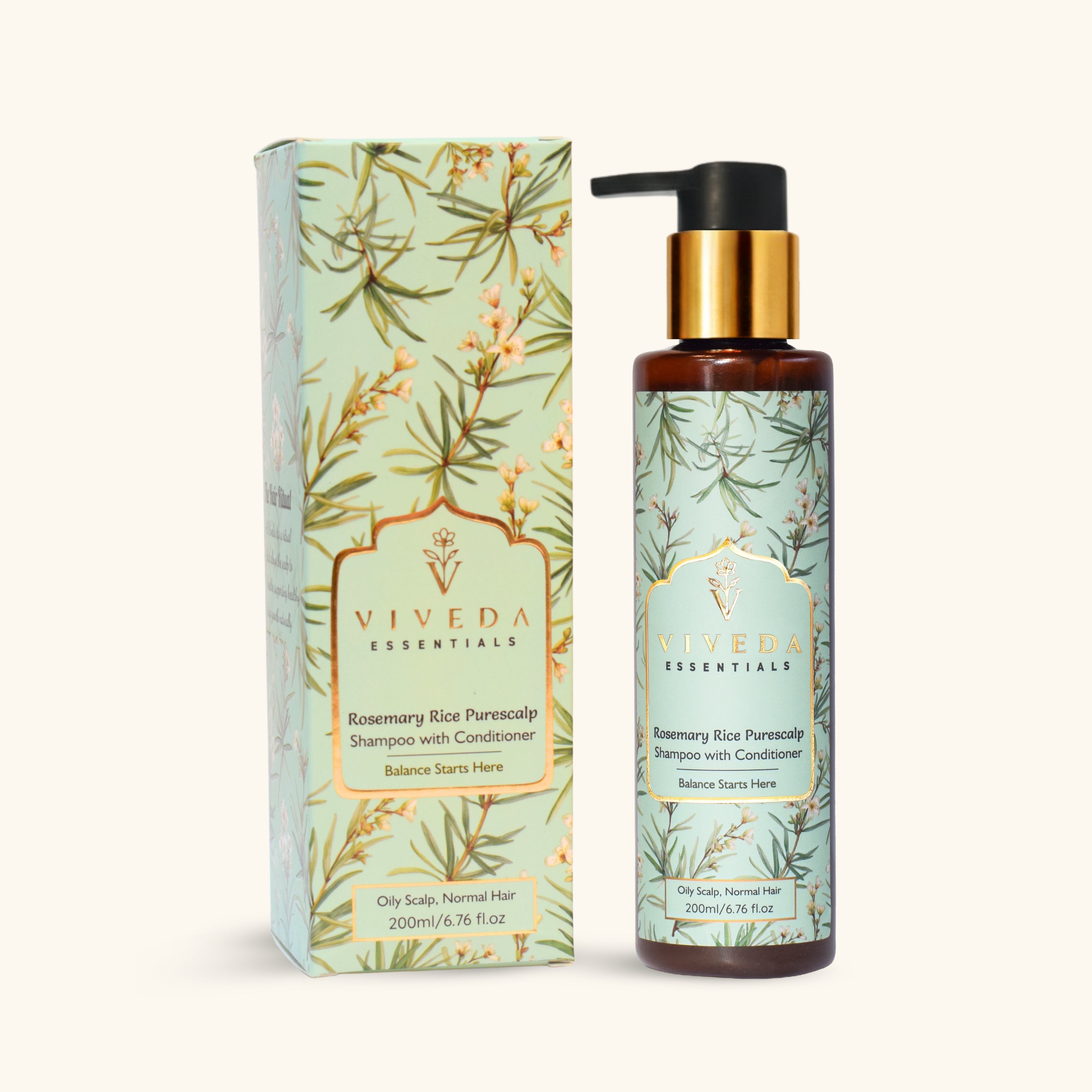 Rosemary Rice Purescalp Shampoo with Conditioner - Viveda Essentials