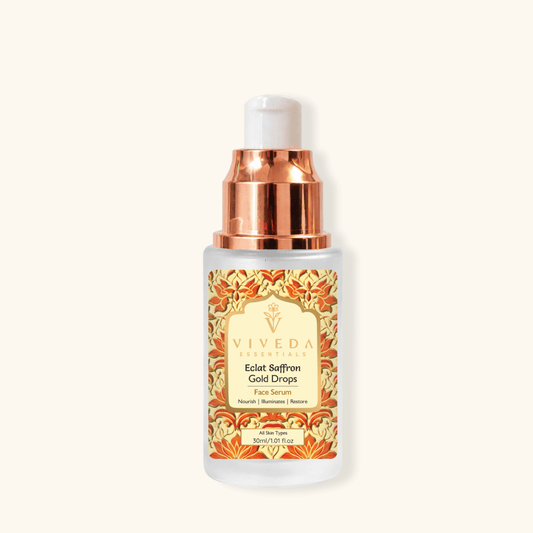 Éclat Saffron Gold Drops Face Serum - Viveda Essentials