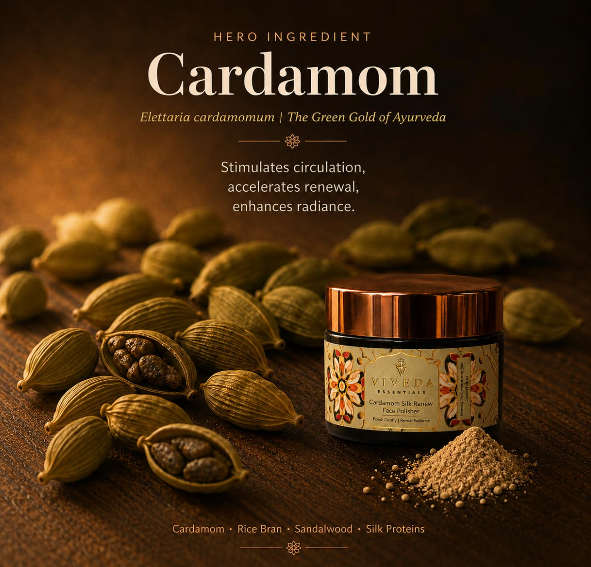 Cardamom Silk Renew Face Polisher