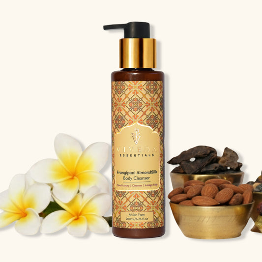 Frangipani AlmondSilk Body Cleanser - Viveda Essentials