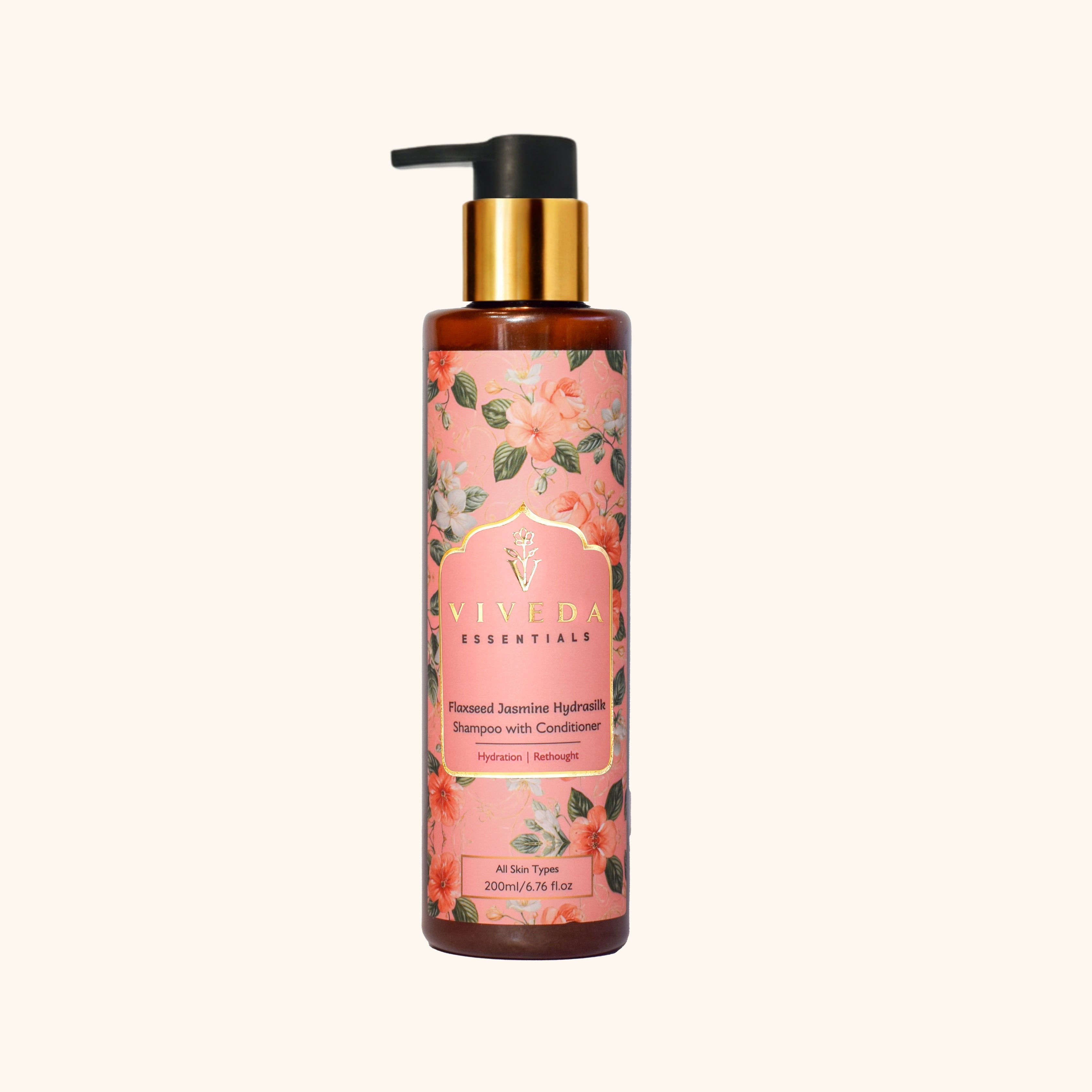 Flaxseed Jasmine Hydrasilk Shampoo with Conditioner - Viveda Essentials