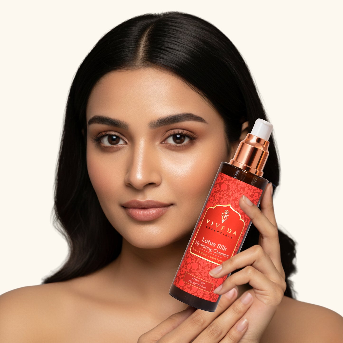 Lotus Silk Hydrating Face Cleanser - Viveda Essentials