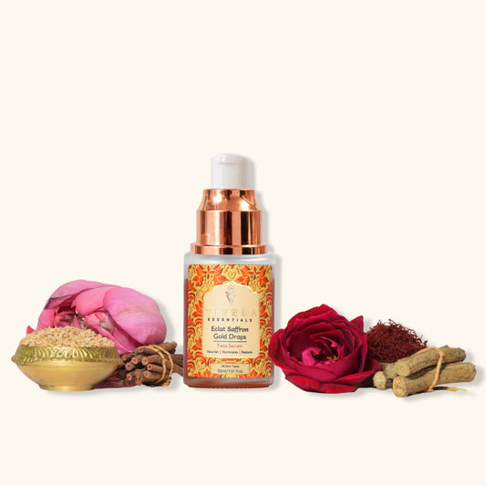 Éclat Saffron Gold Drops Face Serum - Viveda Essentials