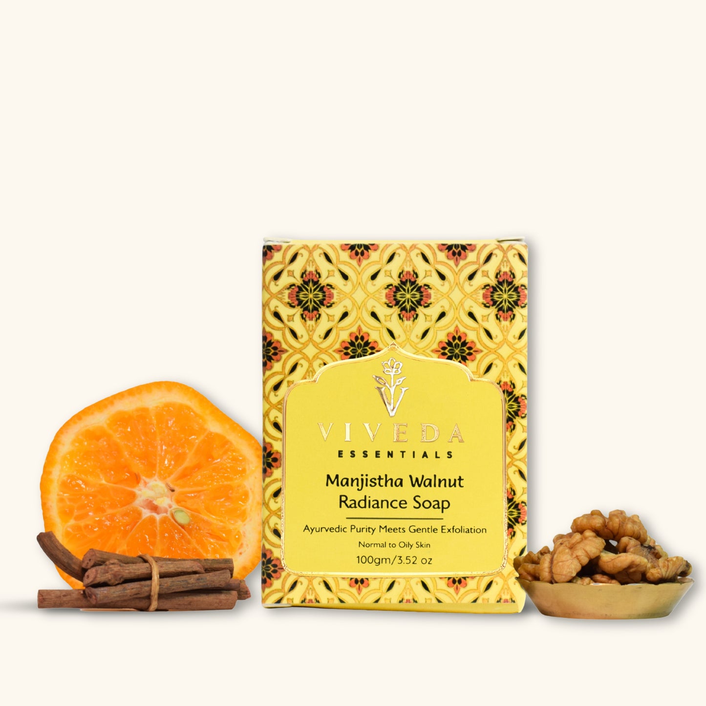 Manjistha Walnut Radiance Soap - Viveda Essentials