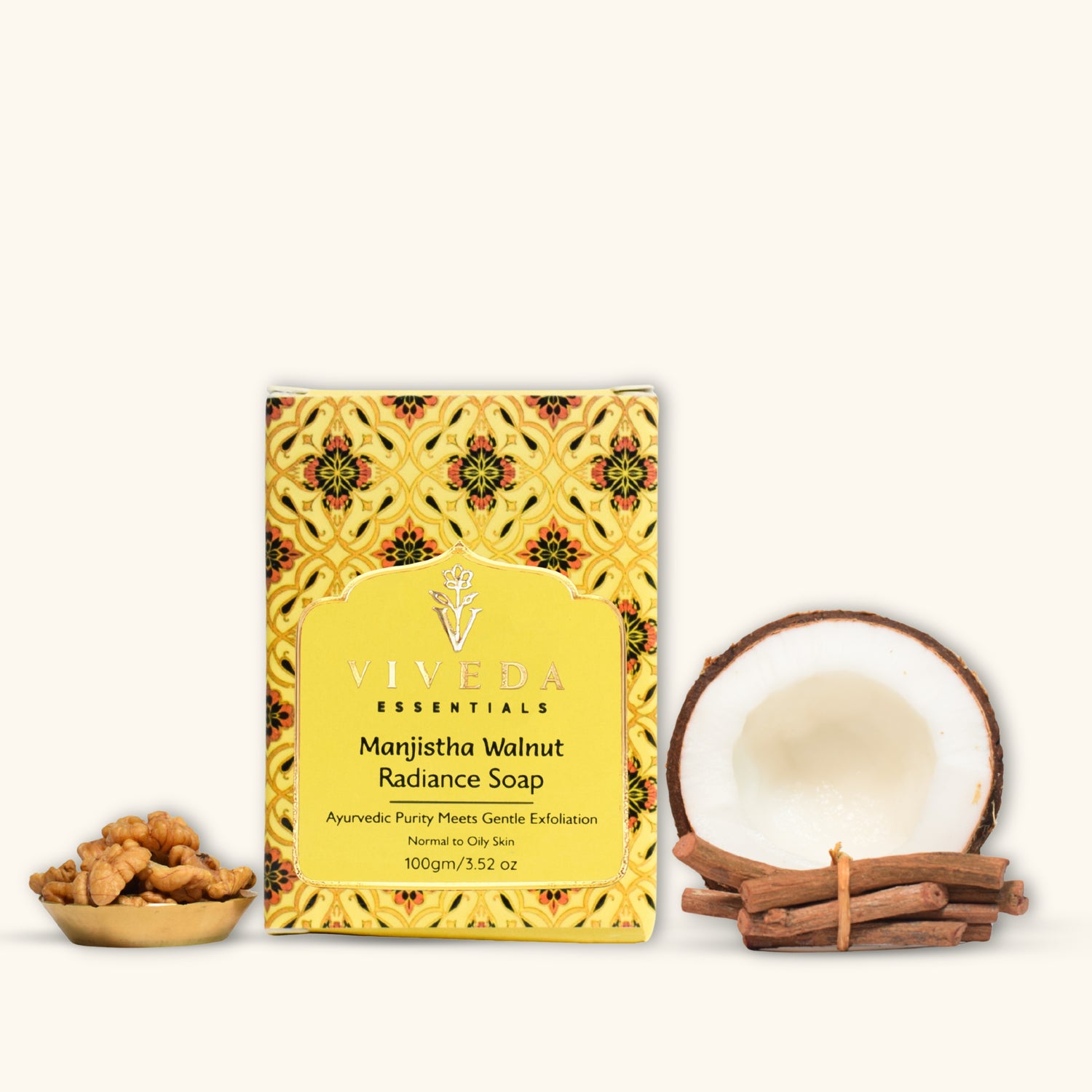 Manjistha Walnut Radiance Soap - Viveda Essentials