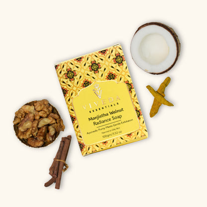 Manjistha Walnut Radiance Soap - Viveda Essentials